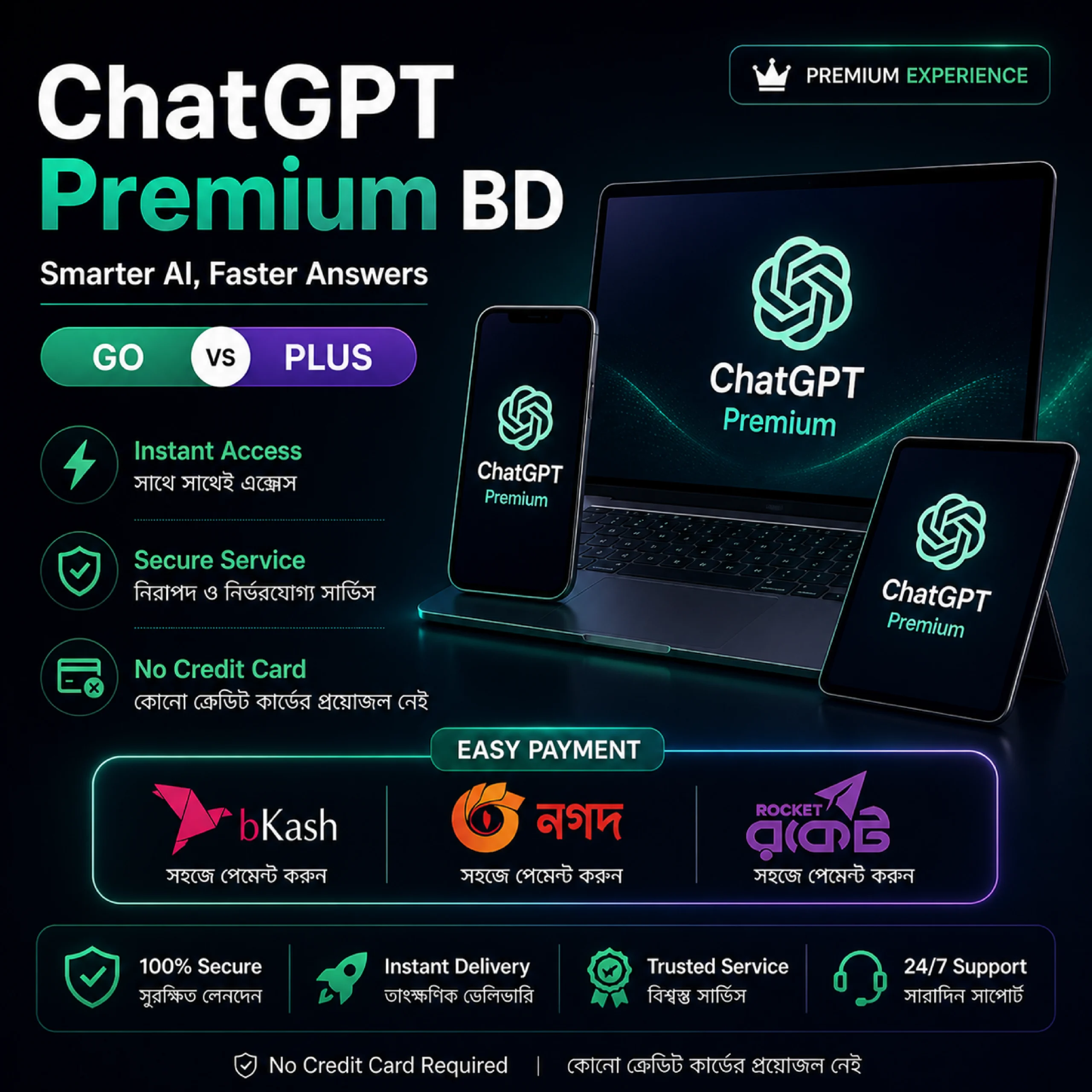 ChatGPT Premium BD with bKash - Instant Access